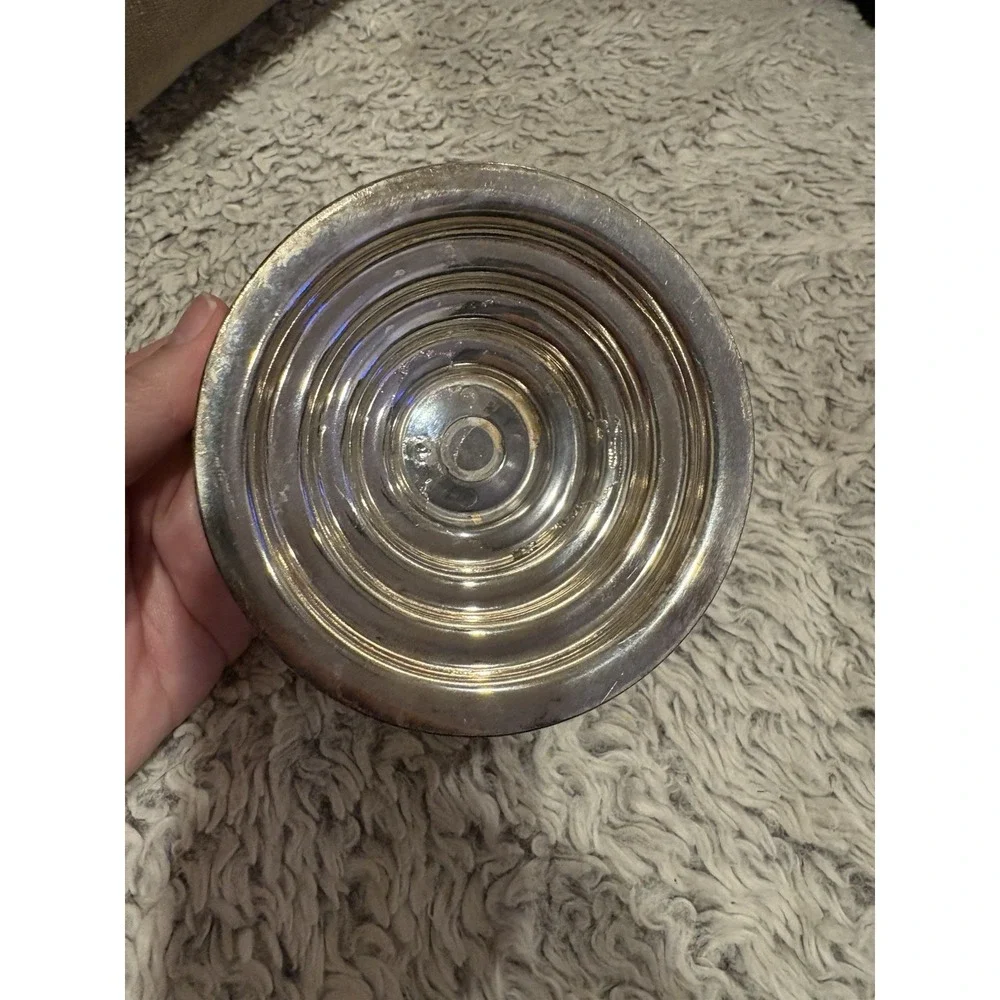 Pedestal Bowl Home Decor‎ OS Silver Good Vintage Tarnished Weighted